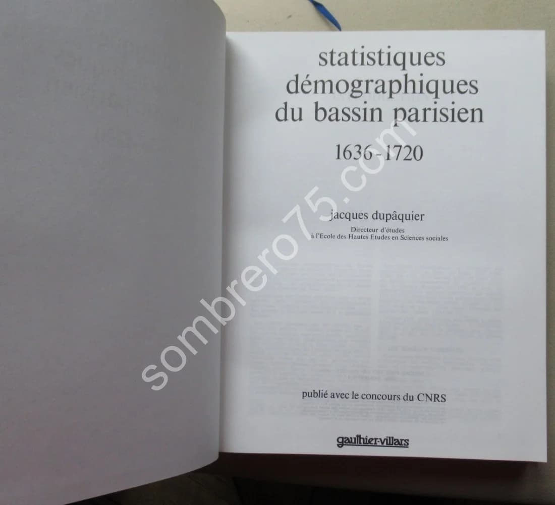 Statistiques Démographiques du Bassin Parisien, 1636-1720 - Image 2