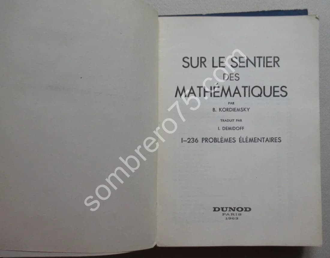 Sur le Sentier des Mathématiques - 2 Tomes - Image 3