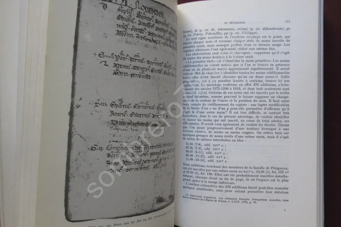 Les Documents Nécrologiques de l'Abbaye Saint Pierre de Solignac. J Loup LEMAITRE - Image 4