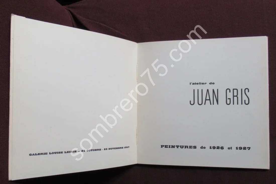 L'Atelier de Juan Gris Peintures 1926 - 1927.Galerie Leiris - Image 3