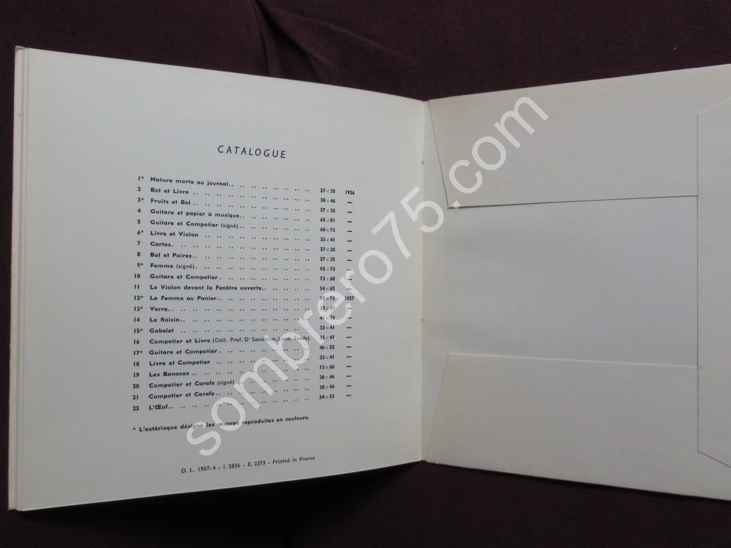 L'Atelier de Juan Gris Peintures 1926 - 1927.Galerie Leiris - Image 7