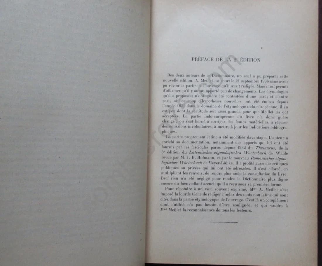 Dictionnaire Etymologique de la Langue Latine. Histoire des mots - Image 3