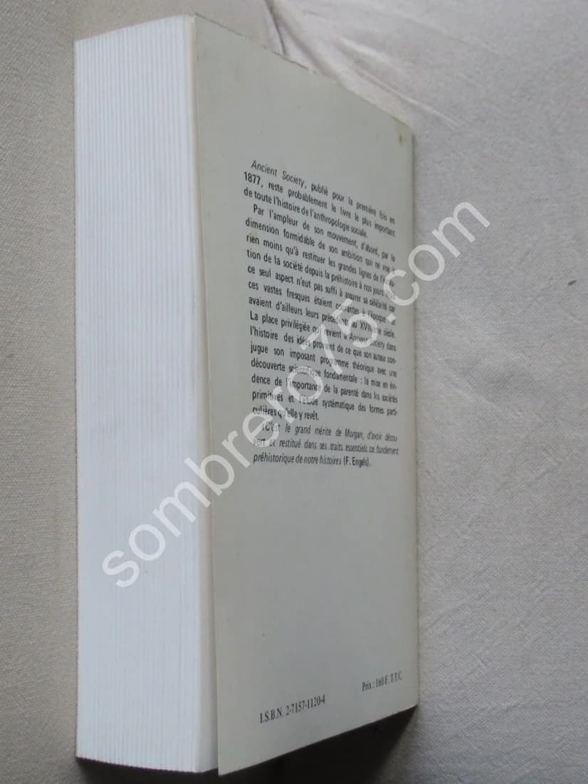 La Société Archaïque. Lewis H. Morgan - Image 4