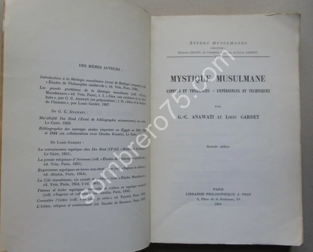 Mystique Musulmane. Aspects et Tendances. ANAWATI et GARDET - Image 3