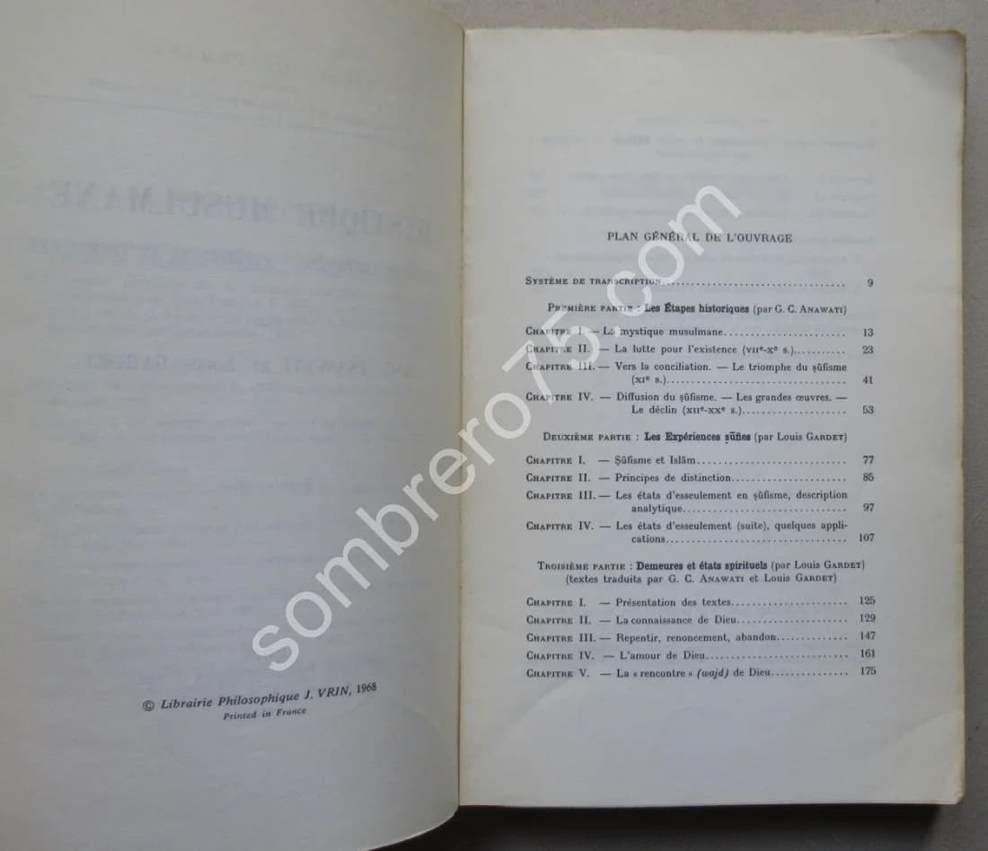 Mystique Musulmane. Aspects et Tendances. ANAWATI et GARDET - Image 5