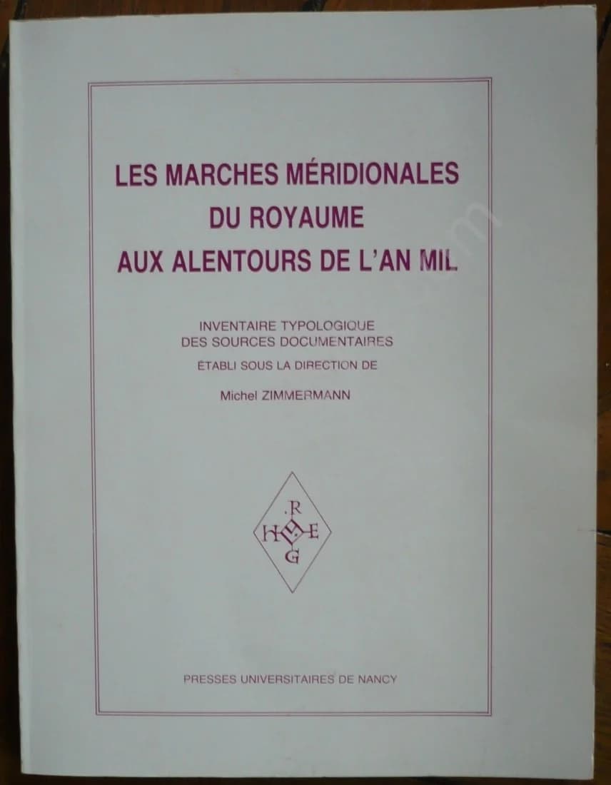 Les Marches méridionales du royaume aux alentours de l'an Mil. Inventaire typologique