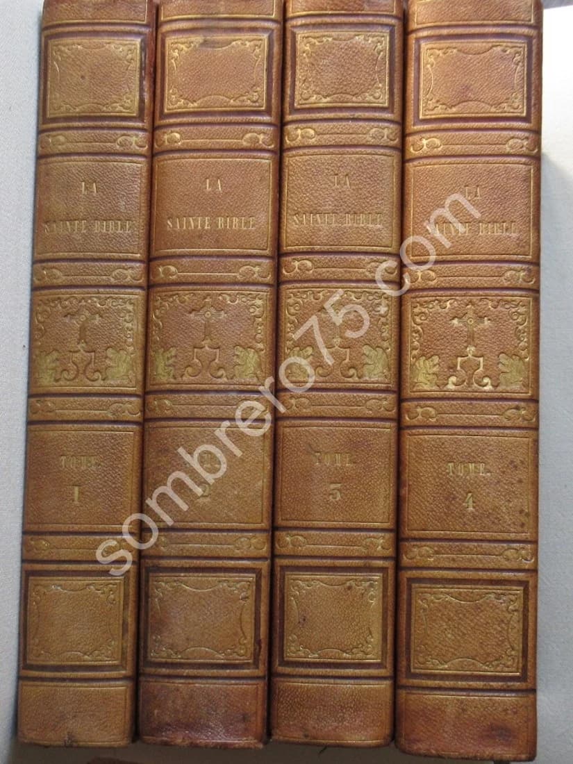 La Sainte Bible - 4 Tomes. LEMAISTRE DE SACY