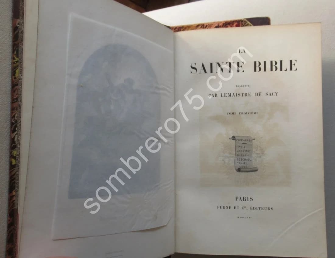 La Sainte Bible - 4 Tomes. LEMAISTRE DE SACY - Image 7