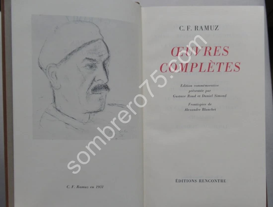 Oeuvres Complètes. C. F. Ramuz. 5 Tomes - Image 4