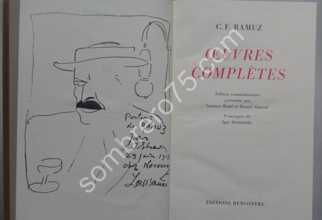 Oeuvres Complètes. C. F. Ramuz. 5 Tomes - Image 5