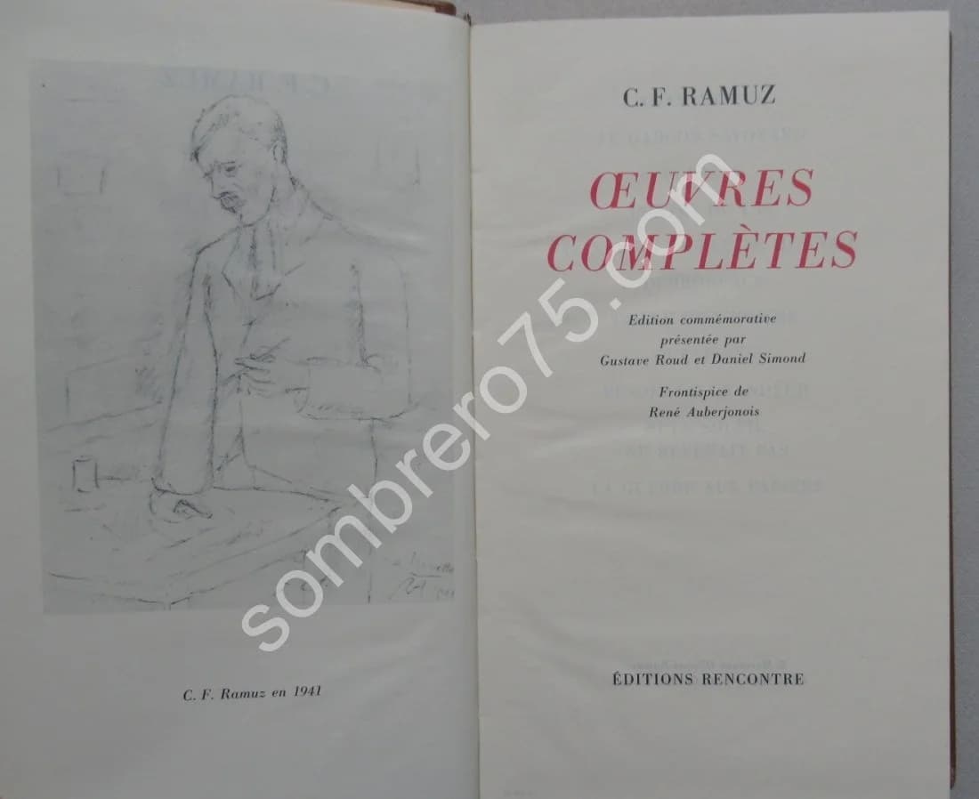 Oeuvres Complètes. C. F. Ramuz. 5 Tomes - Image 6