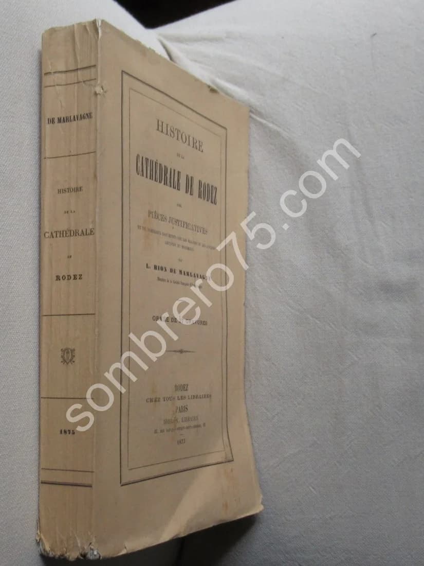 Histoire de la Cathédrale de Rodez. Bion de Marlavagne. 1875 - Image 2