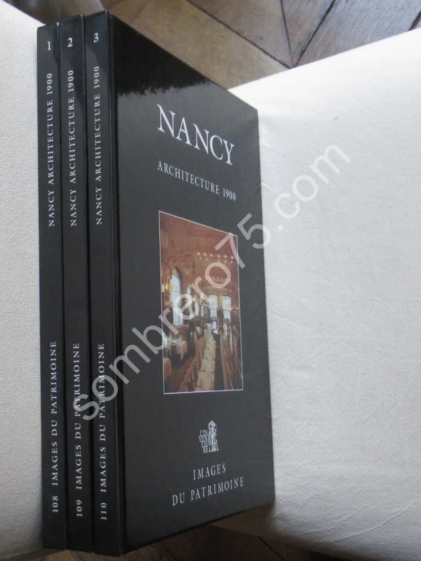 Nancy Architecture 1900. Gallé - Majorelle - Art Nouveau. 3 Vol. Inventaire Général. Fr. Roussel - Image 5