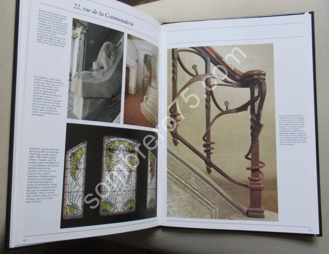 Nancy Architecture 1900. Gallé - Majorelle - Art Nouveau. 3 Vol. Inventaire Général. Fr. Roussel - Image 6