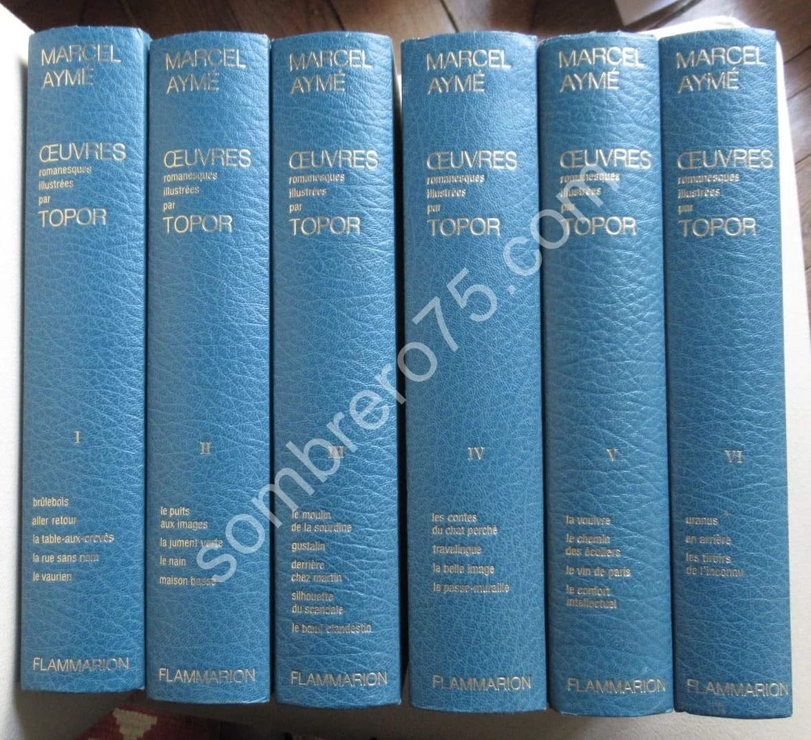 Oeuvres Romanesques.. Illustrations TOPOR. 6 Tomes