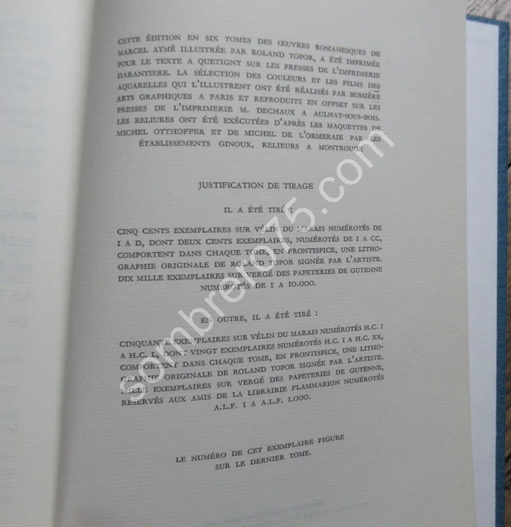 Oeuvres Romanesques.. Illustrations TOPOR. 6 Tomes - Image 9