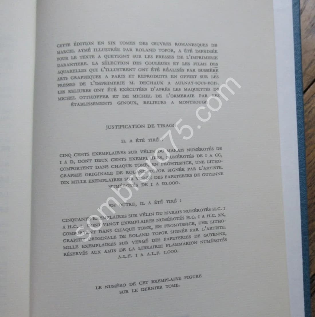 Oeuvres Romanesques.. Illustrations TOPOR. 6 Tomes - Image 10