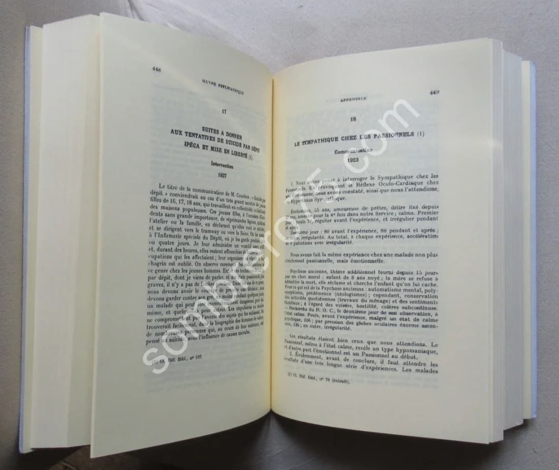 Oeuvres Psychiatriques. Gaëtan GATIAN DE CLERAMBAULT - Image 4