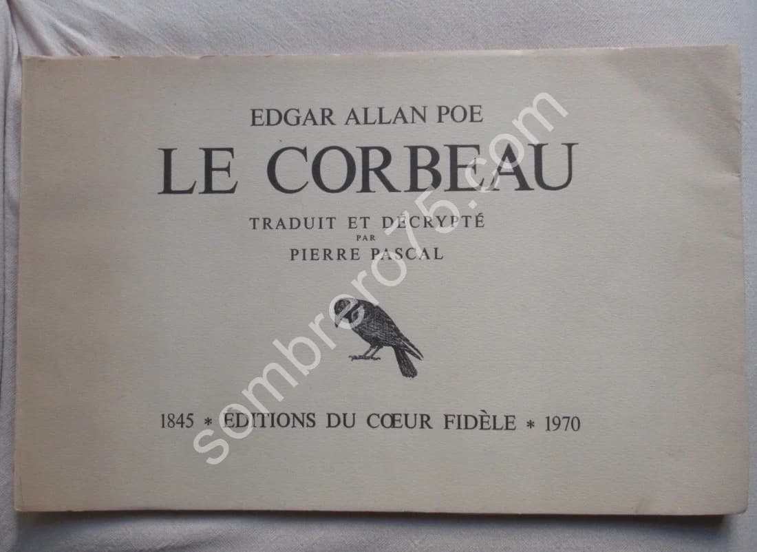 Le Corbeau. Edgar Allan POE. 1970. Ex Num