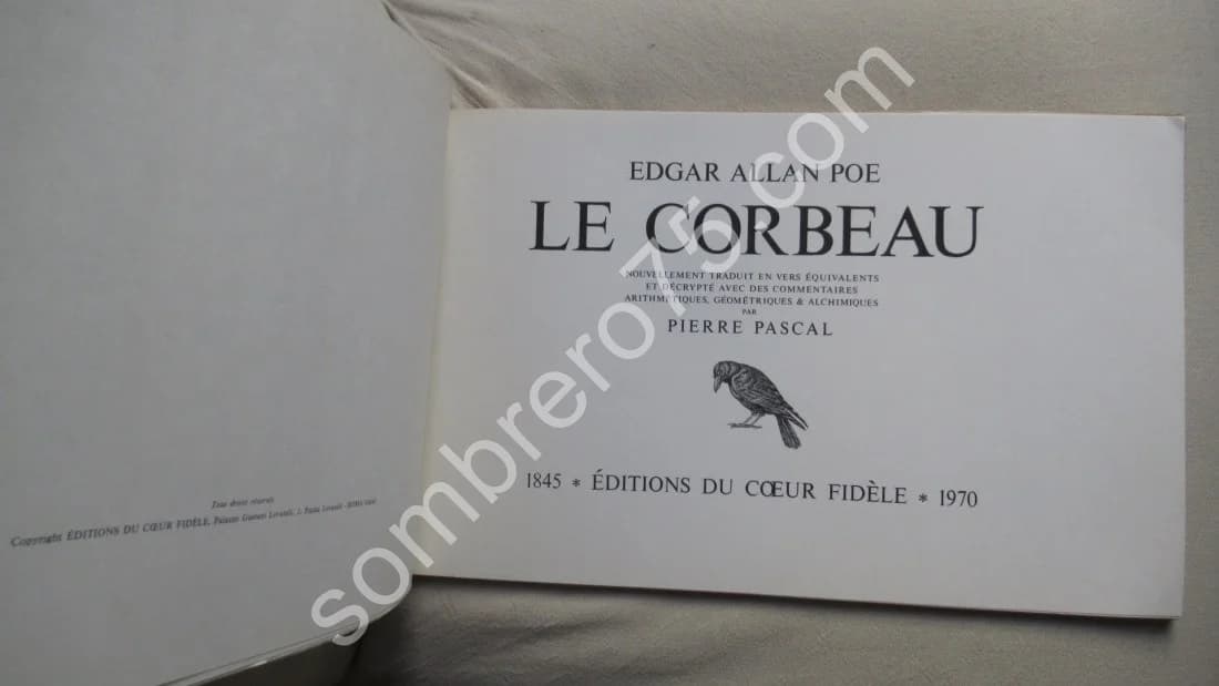 Le Corbeau. Edgar Allan POE. 1970. Ex Num - Image 3