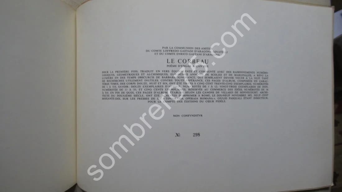Le Corbeau. Edgar Allan POE. 1970. Ex Num - Image 9