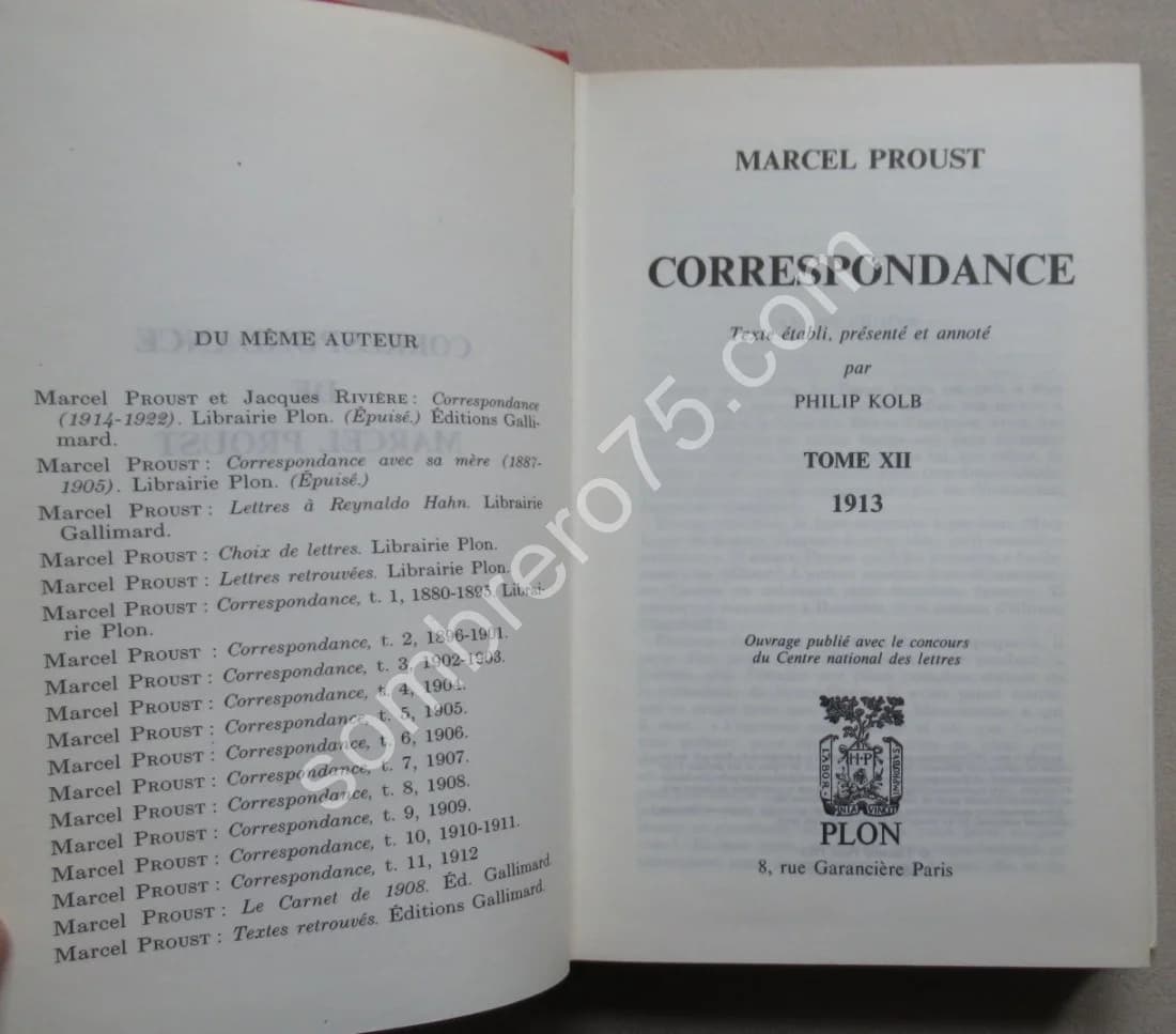 Correspondance de 1913 - Tome 12 - Texte établi par KOLB Philip - Image 3