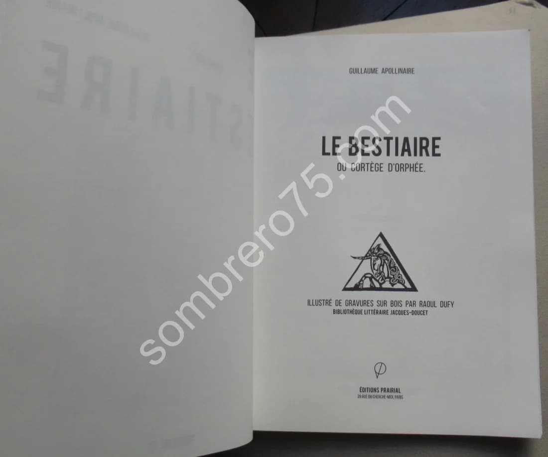 Le Bestiaire ou Cortège d'Orphée. - Image 4