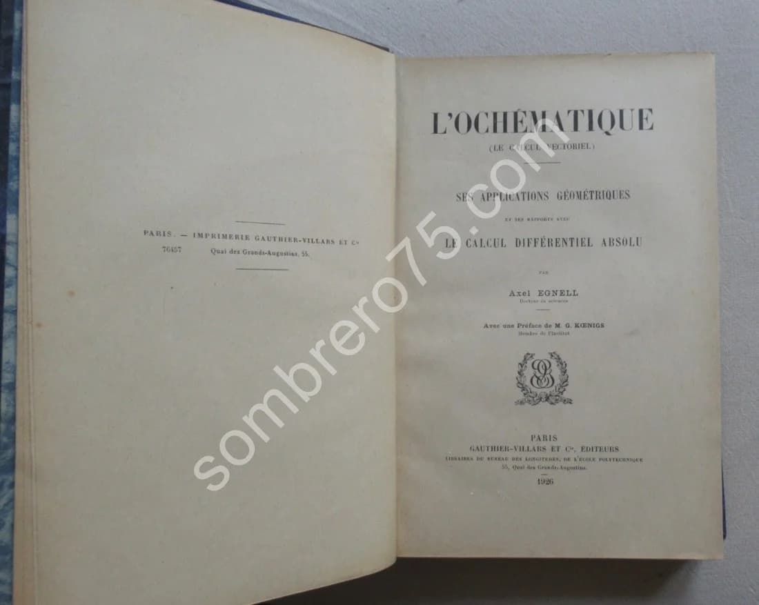 L'Ochématique - Le calcul vectoriel - Ses Applications Géométriques - Image 3