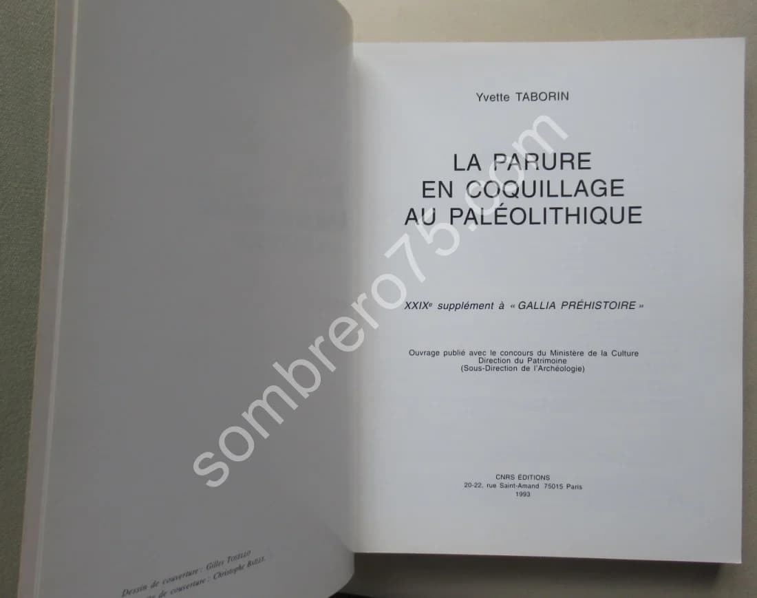 La Parure en Coquillage au Paléolithique. Y. TABORIN - Image 3