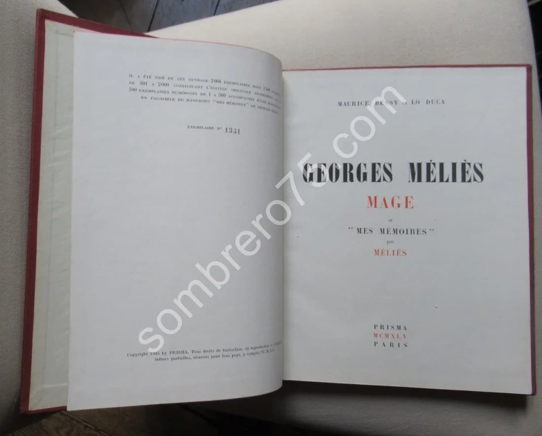 Georges Méliès Mage et "Mes Mémoires" par Méliès. 1945 - Image 3