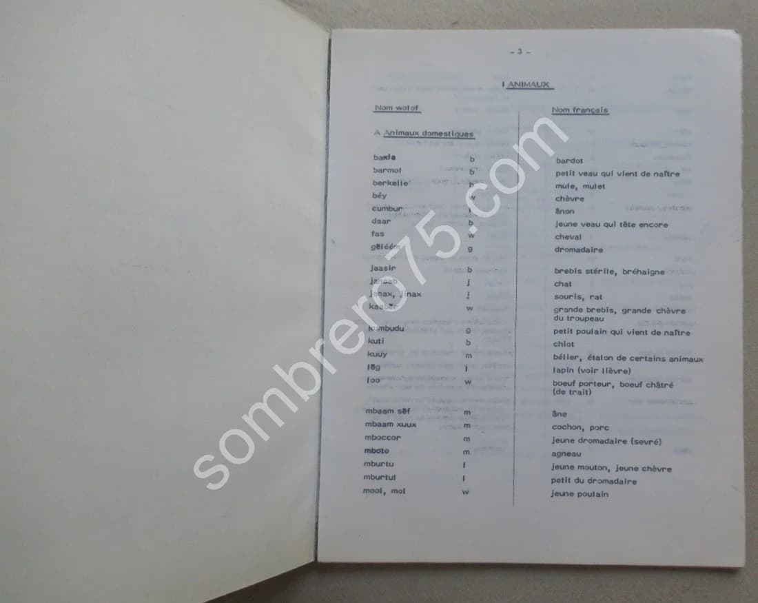 Les Langues Nationales au Sénégal N°67. Un vocabulaire wolof de la faune - Image 4