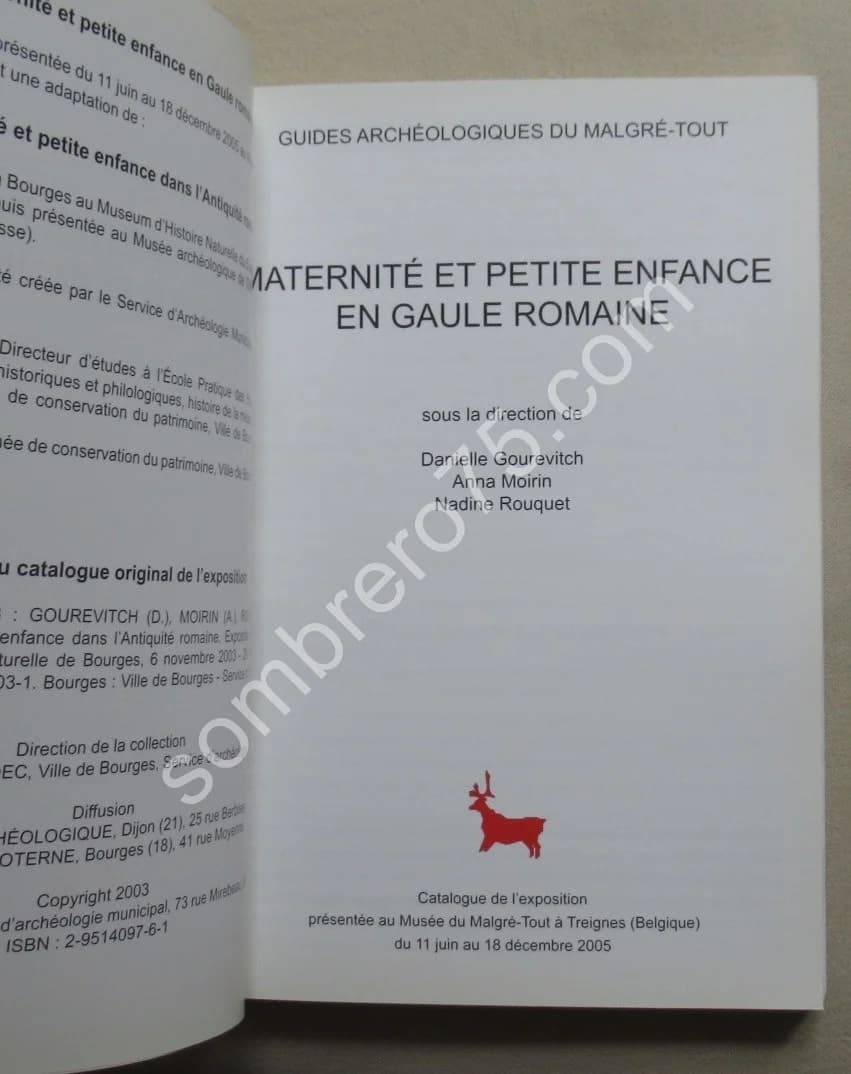 Maternité et Petite Enfance en Gaule Romaine. D. GOUREVITCH - Image 3