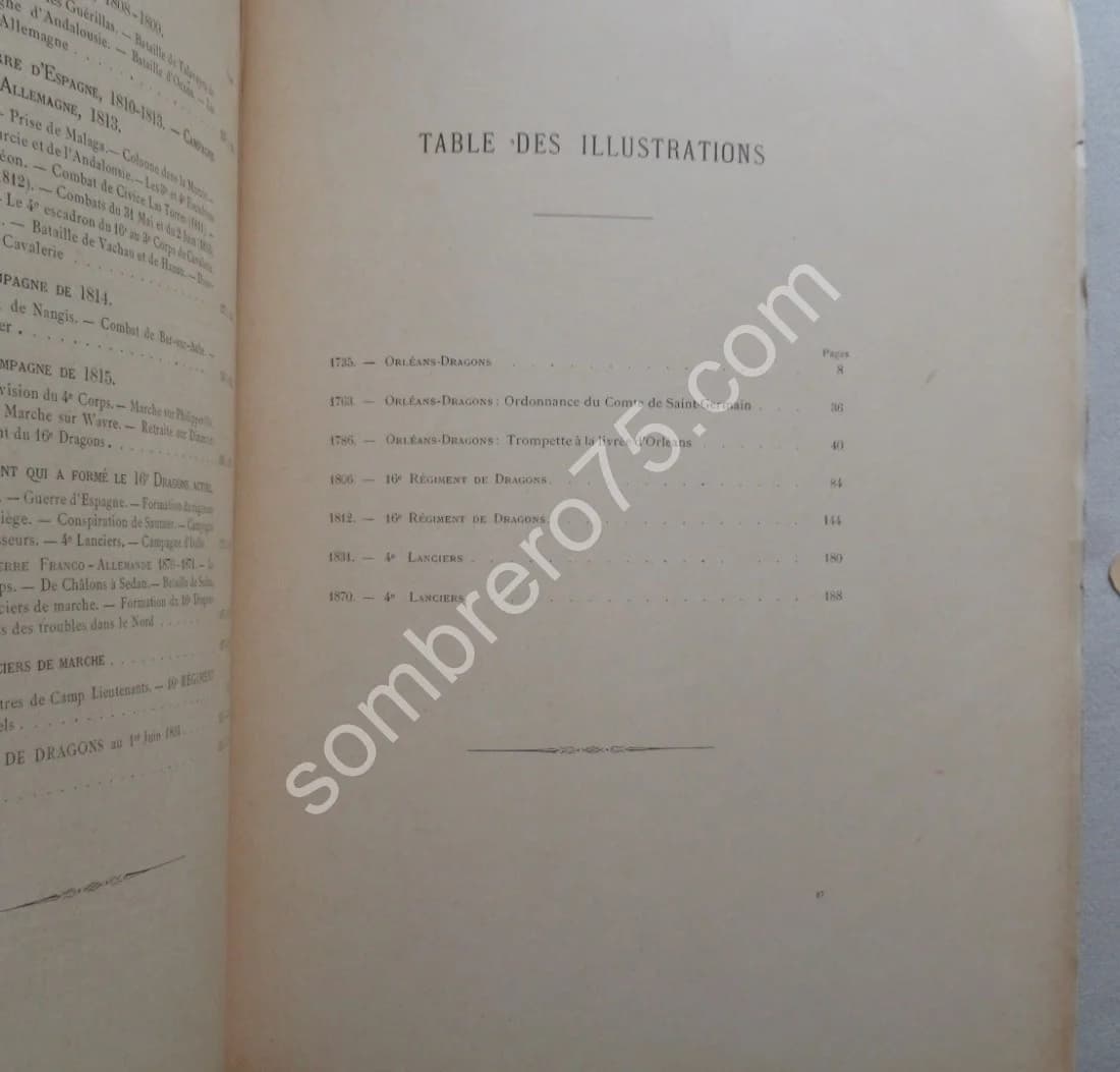 Historique du 16e Régiment de Dragons 1718-1891. Vte de Castéras Villemartin - Image 11
