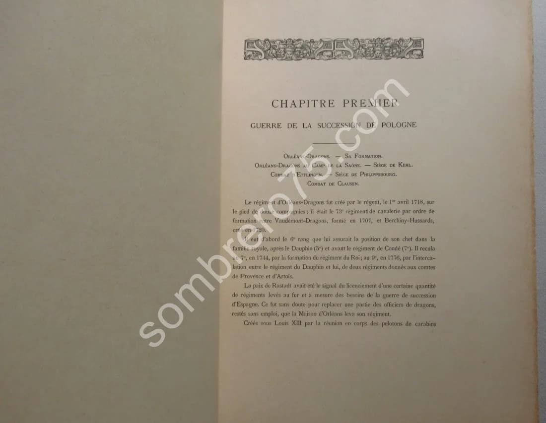 Historique du 16e Régiment de Dragons 1718-1891. Vte de Castéras Villemartin - Image 5