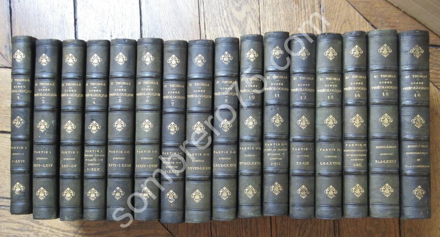 Somme Théologique de S. Thomas d'Aquin trad. F LACHAT