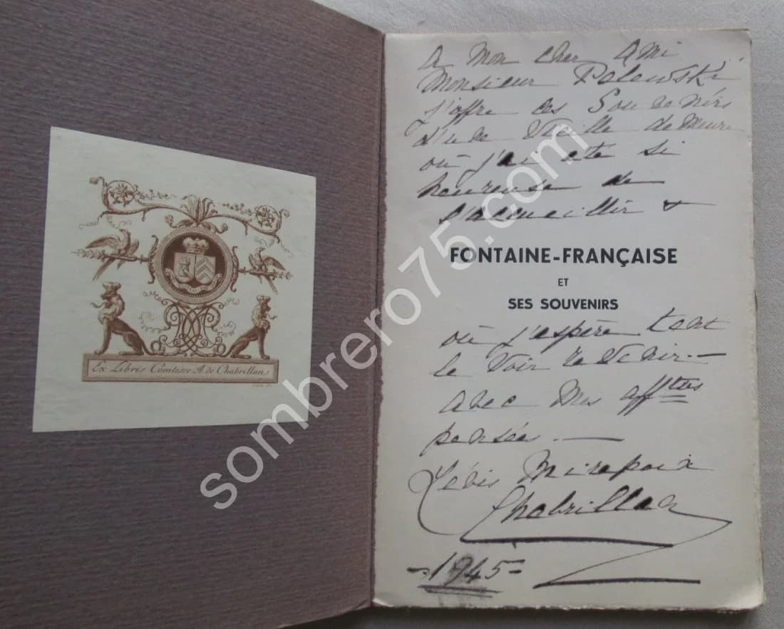 Fontaine-Française et ses Souvenirs. Marquise de Chabrillan née Lévis Mirepoix - Image 3