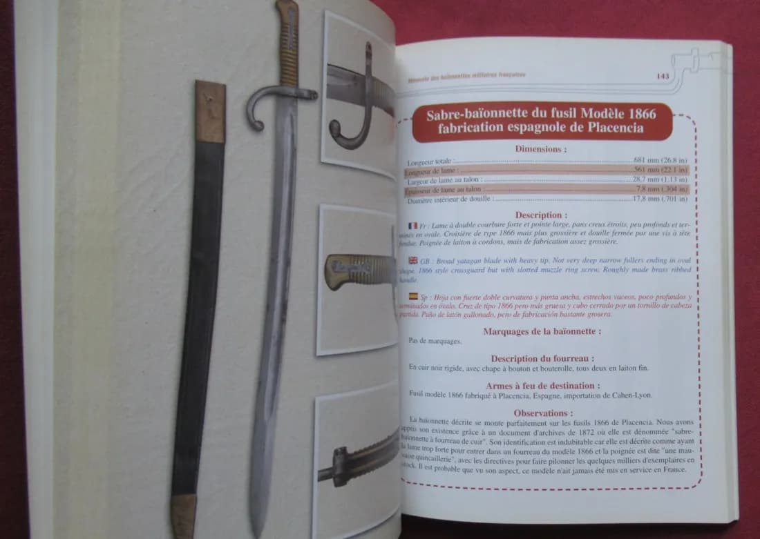 Les Baïonnettes Militaires Françaises. Mémento. G ADAM - Image 6