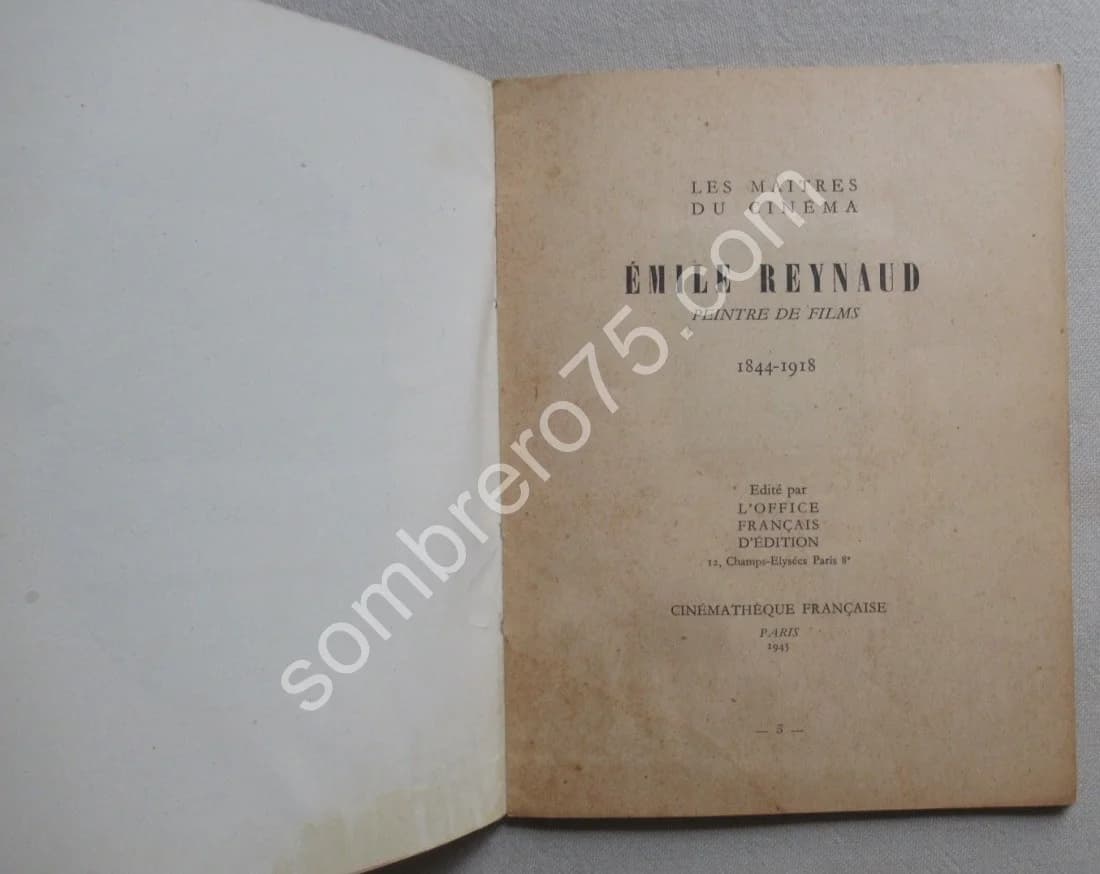 Emile Reynaud Peintre de Films 1844 -1918 - Image 3