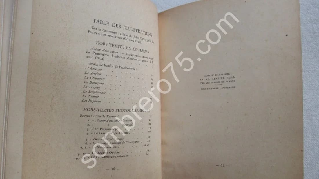 Emile Reynaud Peintre de Films 1844 -1918 - Image 9