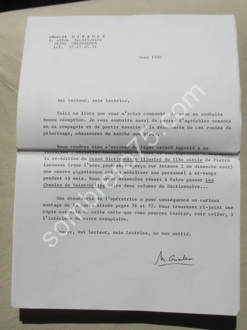 Les Chemins de Saint Gilles. Itinéraires de Pélerinage. M GIRAULT - Image 4