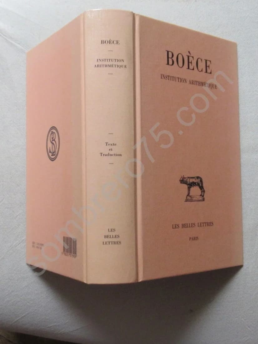 Boèce. Institution Arithmétique. J Y GUILLAUMIN - Image 2