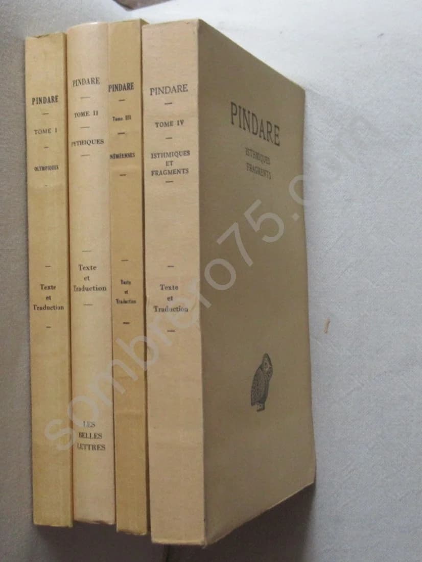 Pindare. 4 Tomes. Trad