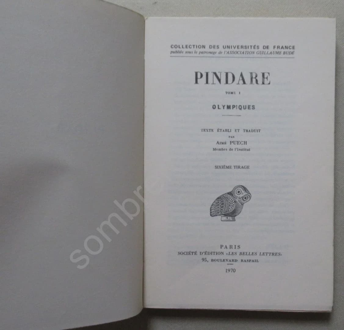 Pindare. 4 Tomes. Trad - Image 3