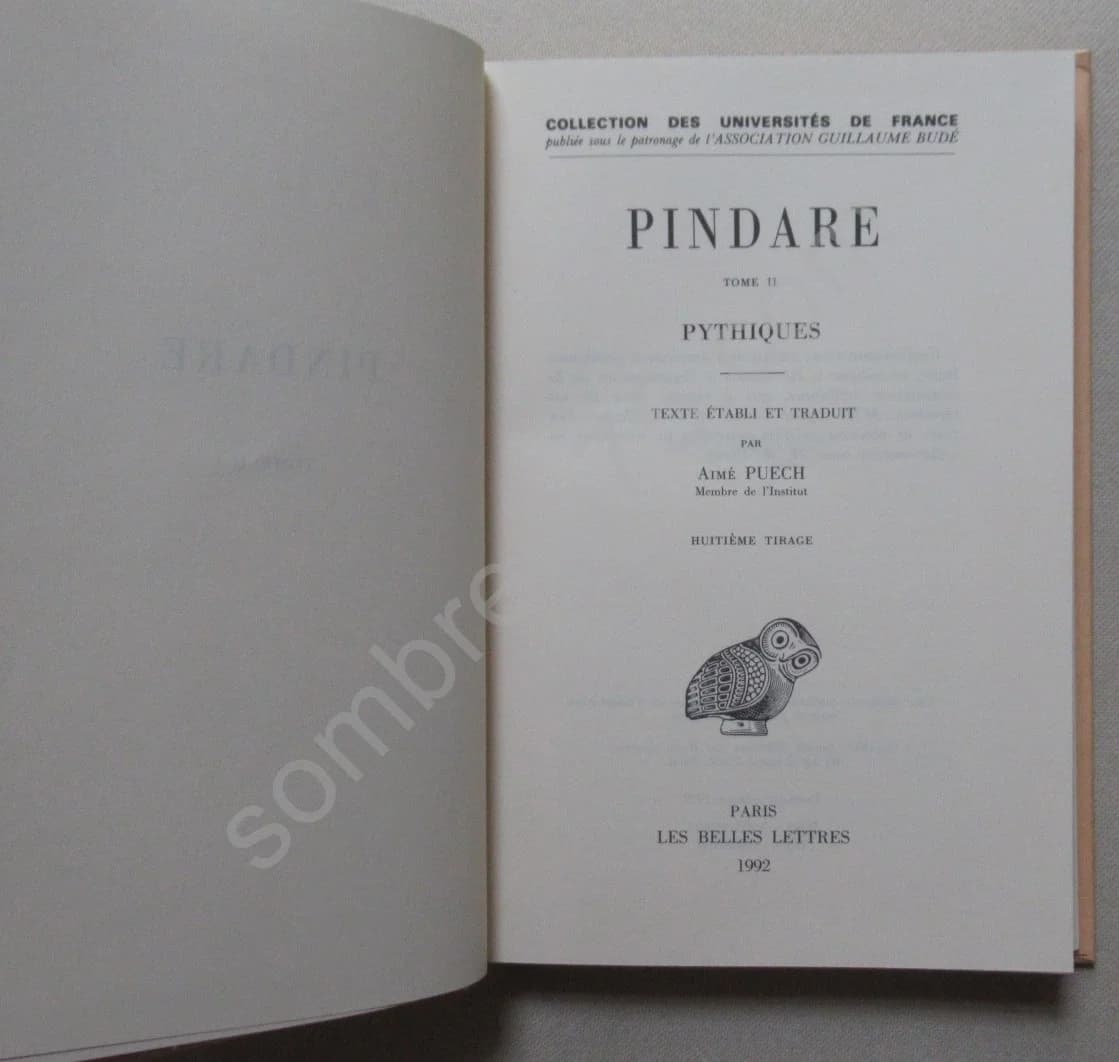 Pindare. 4 Tomes. Trad - Image 5