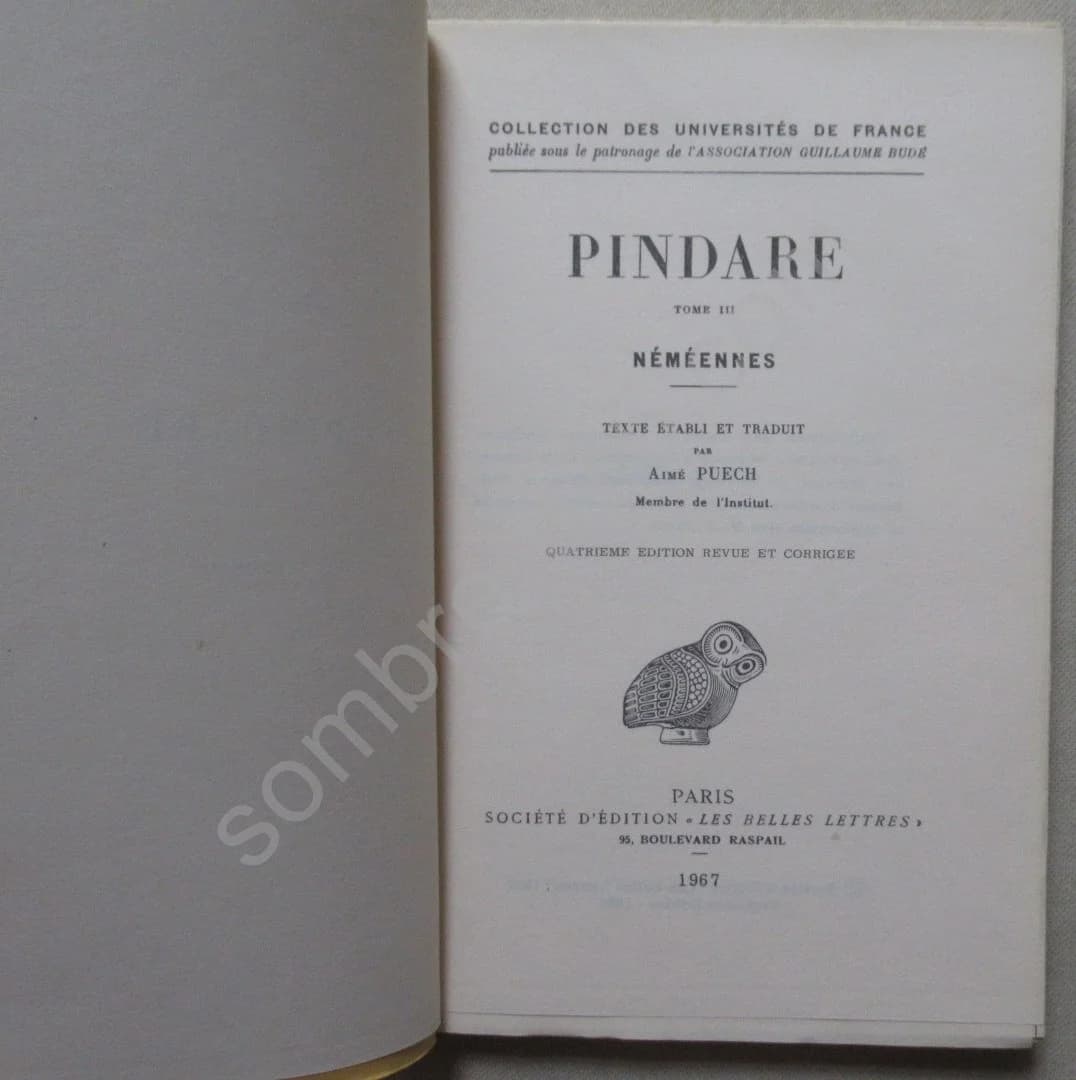 Pindare. 4 Tomes. Trad - Image 7