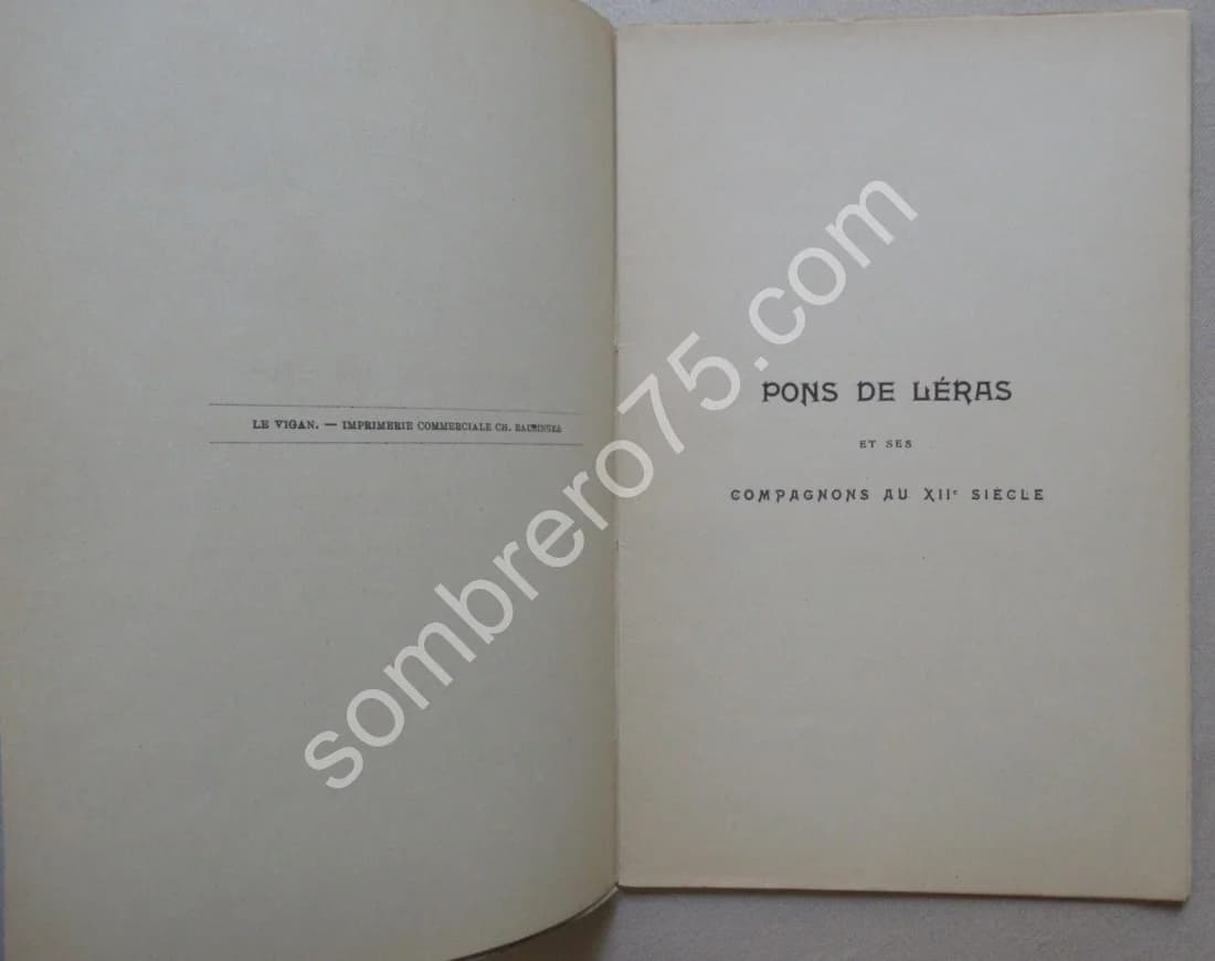 Pons de Léras et ses Compagnons au XIIe siècle. GENIEZ ALLEMAN - Image 2