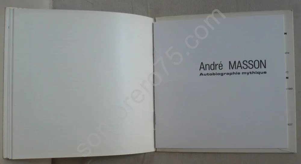 André Masson Peintures Récentes et Autobiographie Mythique. Leiris. Litho - Image 4