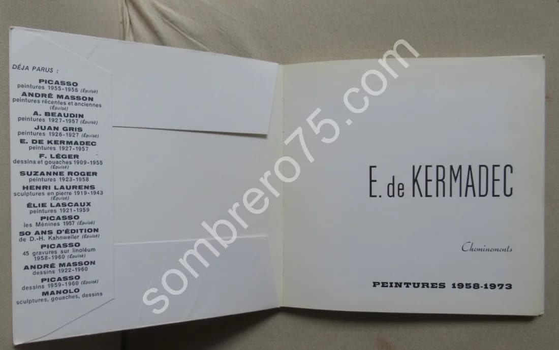 E de Kermadec. 56 peintures 1958-1973. Galerie Leiris - Image 4