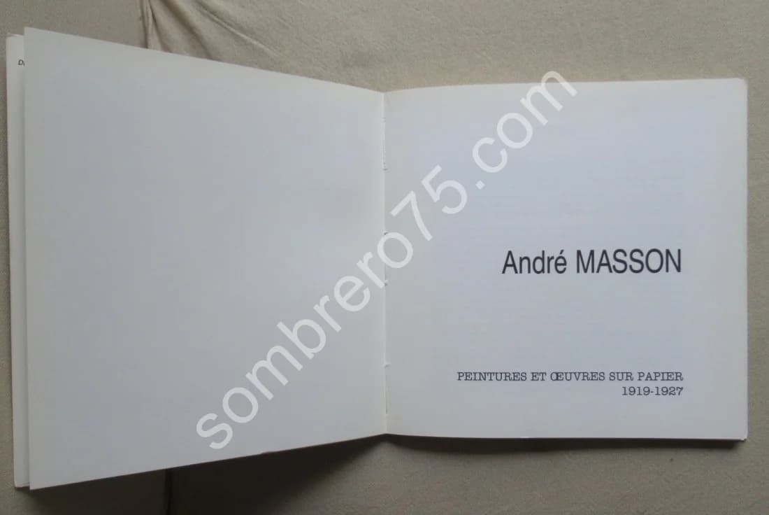 André Masson Peintures et Oeuvres sur papier 1919-1927. livret Oeuvres Erotiques Galeries Leiris - Image 4