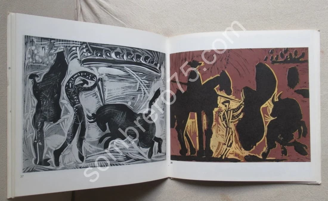 Picasso 45 gravures sur linoléum 1958-1960. Galerie Leiris - Image 5